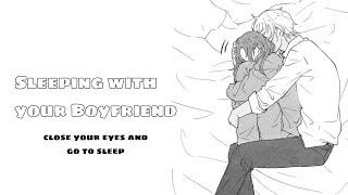 ASMR [M4F] Sleeping with your boyfriend Roleplay audio (sleep aid)