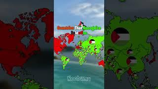 Countries That Recognize Palestine #map #history #geography #palestine #shorts #viral #trending #fyp