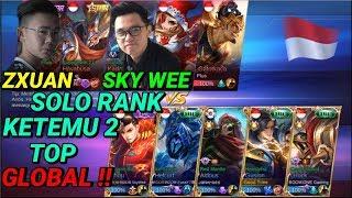 Top GLOBAL!! Solo Rank Ketemu The Real Top Global Fanny ZXUAN & Fighter SKYWEE !!