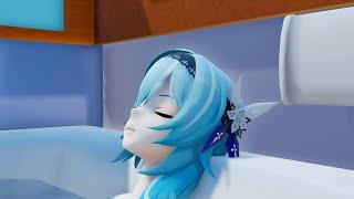 【MMD】Farting in the bathtub at Genshin Eula