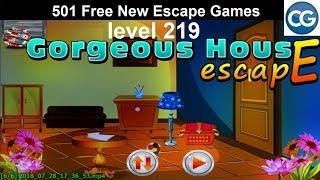 [Walkthrough] 501 Free New Escape Games level 219 - Gorgeous house escape - Complete Game