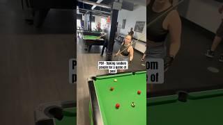 POV - She can definitely play!  #billiards #8ballpool #8ball