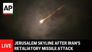 LIVE: Jerusalem skyline after Iran's retaliatory missile attack on Israel