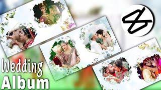 cinematic wedding album design in mobile | Mobile se kaise pre-weeding album banaye