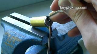 Medeco biaxial 6 pin Key in Knob Cylinder picked / spp'd thanks to Kokomolock