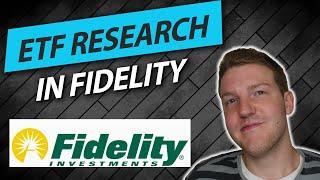 How to Research an ETF Using Fidelity