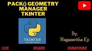 T_3: pack () GEOMETRY MANAGER (Theory) IN TKINTER