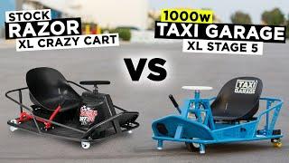 1000w Stage 5 XL vs. Stock XL Crazy Cart // THIS vs THAT