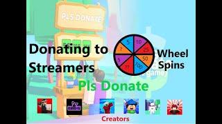 Donating to Streamers in Pls Donate (@SenseiFish, @SushiGod and more)