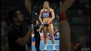 Tallest Female Volleyball Player Spikes at 6’9”!  #TallWoman #Volleyball #USA #Shorts #tallathlete