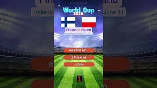 Finland vs Poland World Cup 2026 Qualifiers Prediction | Who Will Win?  #match #prediction #finland