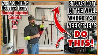 How To Reinforce A Wall That Does Not Have Studs Where You Need Them! Easy Step By Step Guide