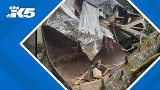 Family leaves Snohomish home just before devastating tree fall leaves it uninhabitable