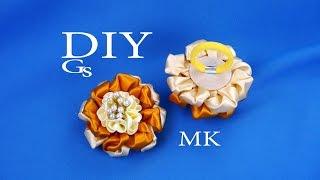 МК Канзаши. Резиночки для волос. DIY HANDMADE