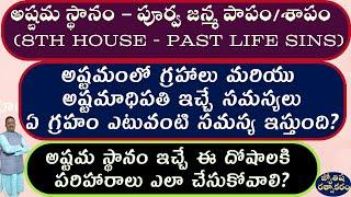 8th House and Past Life Karmas | 8th House Past Life Curse | 8th House Related Problems and Remedies