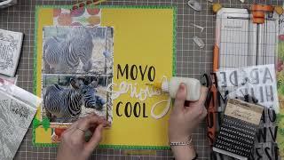 Large Stamped Title - 12x12 Layout Process Video // Wild Whisper Designs