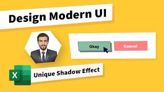 Unique Shadow Effect on Button in vba userform Modern UI Update - Must See!