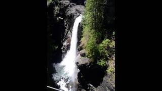 Elk falls and suspension bridge