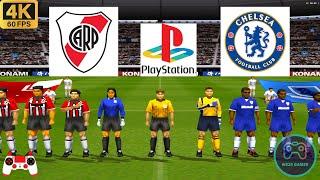 Winning Eleven 2002 Gameplay - River Plate vs Chelsea - Duckstation PS1 on PC - Full Game [4K60]