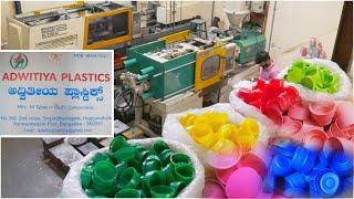 Manufacturing Of Plastic Caps | Complete Process In Injection Molding Machine | BB Animation