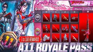 A11 Royal Pass 1 To 100 Confirm Rp Rewads || A11 Bonus Pass | 3.6 Update Leaks #bgmi