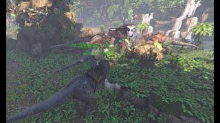 ARK  Survival Evolved Lost Island Alpha Beta Boss fight Dinopithecus