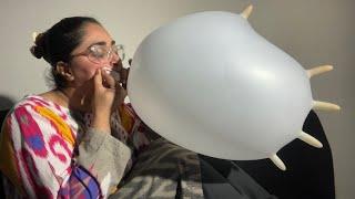 ASMR GIRL BLOWING BIG BALLOON | B2P |