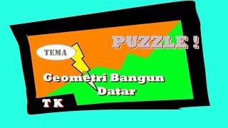 Permainan TK - Puzzle - Geometri Bangun Datar