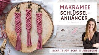 Makramee Schlüsselanhänger knüpfen | DIY Anleitung für Anfänger