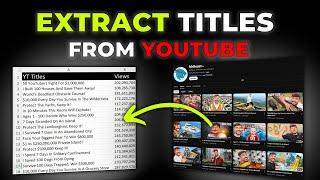 Scrape Youtube Titles & Views In Bulk (Analysis Template Inc)