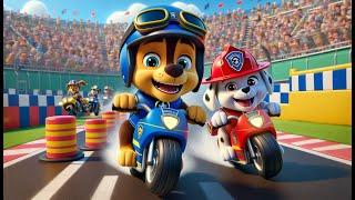 Paw Patrol Ultimate Rescue | CHASE x MARSHALL On The Track | Very Funny Story | Rainbow 3