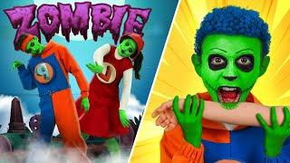 Zombies vs Cowboys! Run! | Zaza Boom Kids Funny Songs