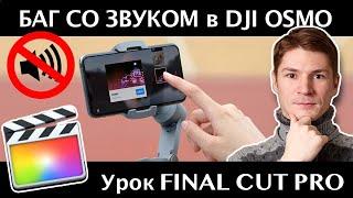 Баг. Нет звука у файлов DJI OSMO MOBILE / MIMO. Bug: NO SOUND Final Cut Pro video import no audio