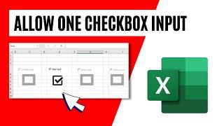 How To Allow Only One Checkbox to Be Checked in Excel