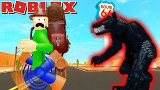 RUN BALDI! GOTTA GO FAST!! | Roblox Camping: Adventure Trip Route 66