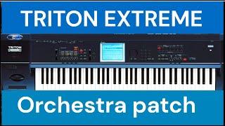 Korg Triton Extreme expressive Orchestra patch demo no talking