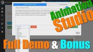 Animation Studio Full Demo Bonus - Fully Animated Explainer Videos in Minutes