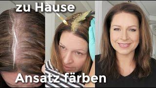 Haare zu Hause färben I Ansatz färben mit Wella Koleston I Mamacobeauty