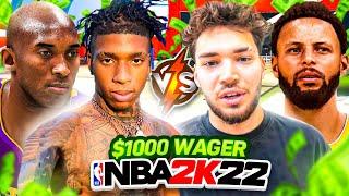 Adin Ross & NLE Choppa WAGER for $1,000 on NBA 2K22!!