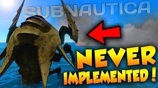 TOP 5 CREATURES THAT WERE NEVER IMPLEMENTED! | Subnautica Countdown