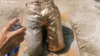 Amazing flower pot by old clothes | Cement Craft Ideas | Amateur Craftsman