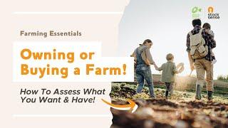 Farming Essentials Part 1 Owning or Buying A Farm | VFF Stock Sense with Malcolm J Cock
