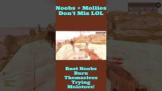 Noobs + Molotov's Don't Mix Well! LOL Rust PC Fails!