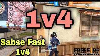 1v4 challenge #shorts #short #freefire #Djgaming