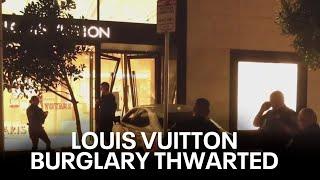 Would-be thieves drive car into San Francisco Louis Vuitton | KTVU