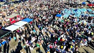 Santa Anita Park Flooded With Donations for Fire Victims