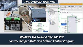 MS08c. [Stepper Motor] 2/2 Control Stepper Motor with Motion Programming and Siemens S7-1200 PLC