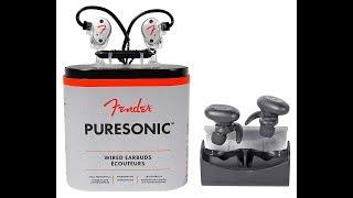 FENDER PureSonic Pearl Wired in-Ear Headphones w/Mic+TRuRock Wireless Earbuds