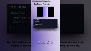  Master the CSS Resize Property in Minutes! ️ || #shorts #shortvideo #layoutwebdesign #html5css3