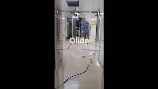 Olide double swing clean room, hermetic door openers